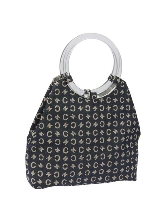 CELINE Handbags - Authentic CELINE C Sulky Circle Shoulder Bag Canvas Navy Clear